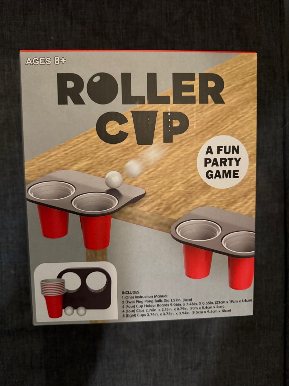 Roller Cup Party Game - Red Cups